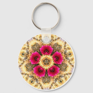 Barrel Cactus Mandala Sleutelhanger