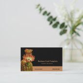 Barrel Desert Arizona Cactus Bloemen Visitekaartje (Staand voorkant)