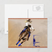 Barrel Horse Post Card Briefkaart (Voorkant / Achterkant)