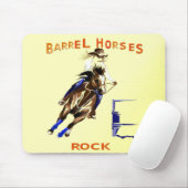 Barrel Horses Rock Muismat (Met muis)