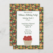 Barrel of Apples Apple Picking Pattern Party Kaart (Voorkant / Achterkant)