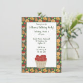 Barrel of Apples Apple Picking Pattern Party Kaart (Staand voorkant)