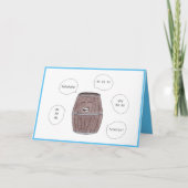 Barrel of Laughs Happy Birthday Kaart (Voorkant)