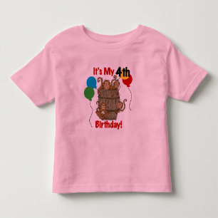 Barrel of Monkeys 4th Verjaardag Kinder Shirts