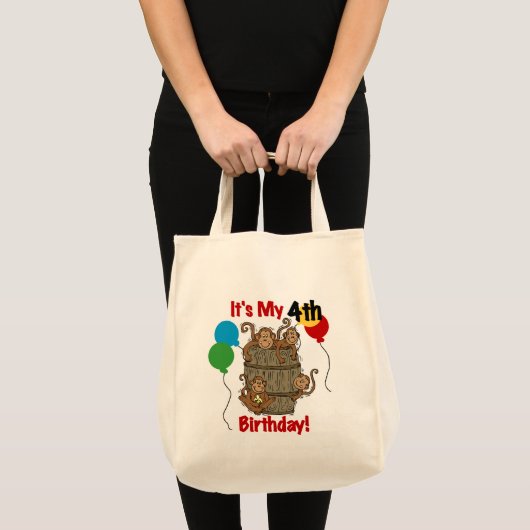 Barrel of Monkeys 4th Verjaardag Tote Bag (Voorkant (product))