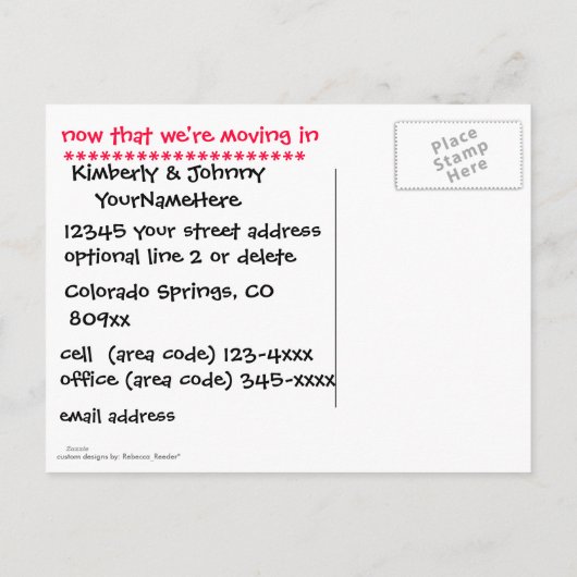 Barrel of Monkeys Fun Moving Change Aankondigingskaart (Achterkant)