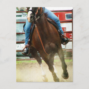 Barrel Race Horse Briefkaart