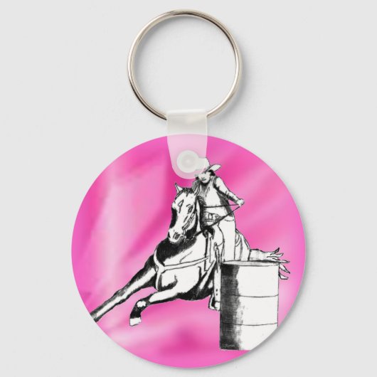 Barrel Racer 103 Sleutelhanger (Voorkant)