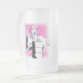 Barrel Racer 302 Matglas Bierpul (Voorkant links)