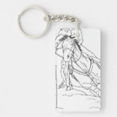 Barrel Racer (aanpasbaar) Sleutelhanger (Voorkant)