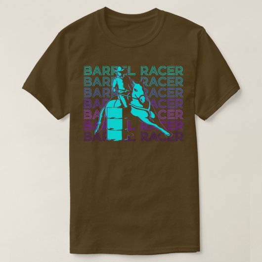 Barrel Racer Barrel Racing Horseback Riding Barrel T-shirt (Design voorkant)