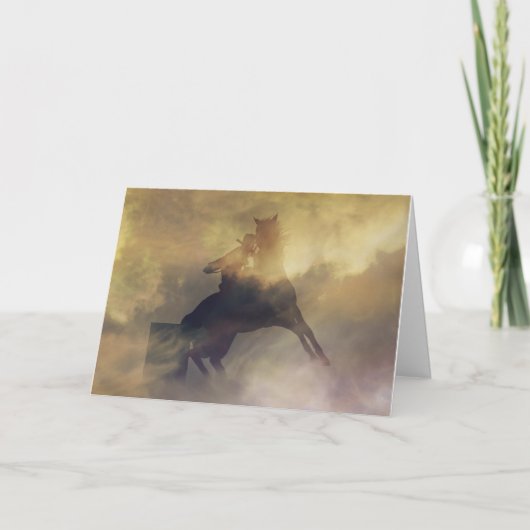 Barrel Racer Birthday Kaart (Voorkant)