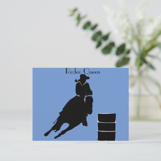 Barrel Racer Briefkaart (Staand voorkant)