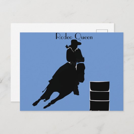 Barrel Racer Briefkaart (Voorkant / Achterkant)