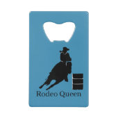 Barrel Racer Creditkaart Flessenopener (Voorkant)