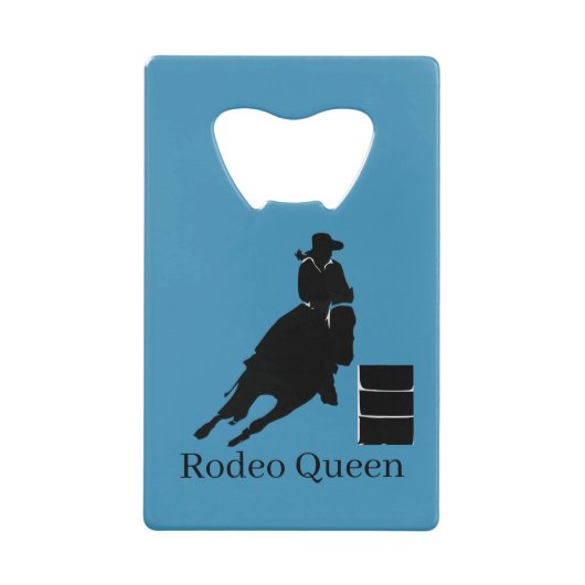 Barrel Racer Creditkaart Flessenopener (Voorkant)