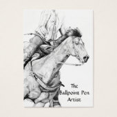 Barrel Racer (geïllustreerd) Visitekaartje (Voorkant)