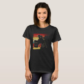 Barrel Racer Graphic Rodeo Cowgirl Retro Barrel Ra T-shirt (Voorkant volledig)