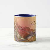 Barrel Racer II (gele oranje werveling) Mok (Midden)