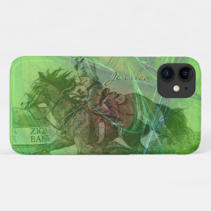 Barrel Racer II (groene werveling) Case-Mate iPhone Case