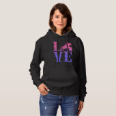 Barrel Racer Love Horse Riding Hoodie (Voorkant volledig)