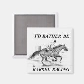 Barrel Racer Magneet (Voorkant / Achterkant)