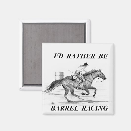 Barrel Racer Magneet (Voorkant / Achterkant)