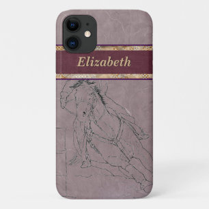Barrel Racer (Mauve) Case-Mate iPhone Case