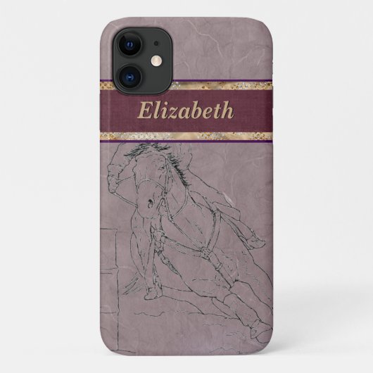 Barrel Racer (Mauve) Case-Mate iPhone Case (Achterkant)