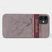 Barrel Racer (Mauve) Case-Mate iPhone Case (Achterkant (horizontaal))