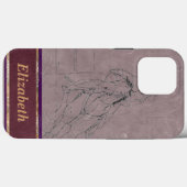 Barrel Racer (Mauve) Case-Mate iPhone Case (Achterkant (horizontaal))