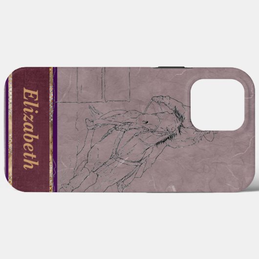 Barrel Racer (Mauve) Case-Mate iPhone Case (Achterkant (horizontaal))