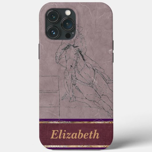 Barrel Racer (Mauve) Case-Mate iPhone Case (Achterkant)