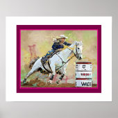 Barrel Racer Miss Rodeo Pageant Poster (Voorkant)