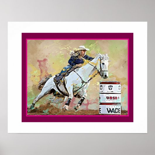Barrel Racer Miss Rodeo Pageant Poster (Voorkant)