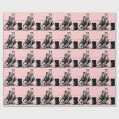 Barrel Racer op het hart Cadeaupapier (Vlak)