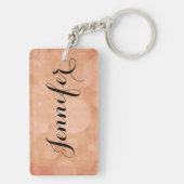 Barrel Racer (Oranje cirkels) Sleutelhanger (achterkant)