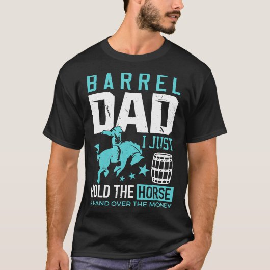 Barrel Racer Pap Barrel Pap... ik hou gewoon het p T-shirt (Voorkant)