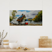 Barrel Racer Poster (Keuken)