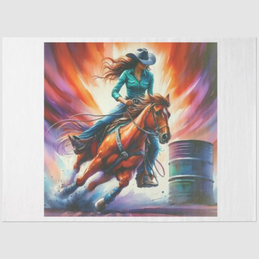 Barrel Racer Tissuepapier (Voorkant)