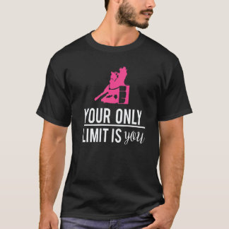 Barrel Racer Your Only Limit Is You Cowgirl Motiva T-shirt