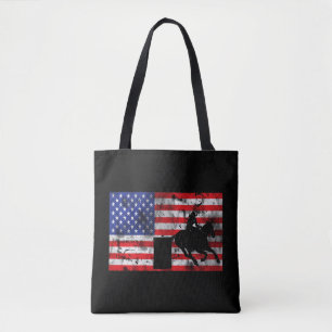 Barrel Racing Afro-Amerikaans Tote Bag