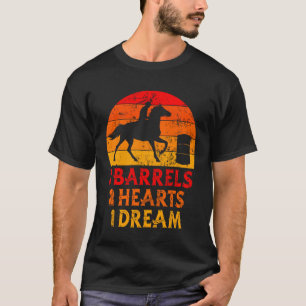 Barrel Racing Barrel Racer Paardrijden Rodeo Cowgi T-shirt
