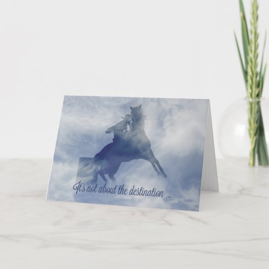 Barrel Racing Birthday Kaart (Voorkant)