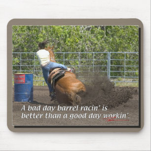 Barrel Racing - BR V Work Muismat