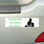 Barrel Racing Bumpersticker (Op auto)