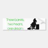 Barrel Racing Bumpersticker (Voorkant)