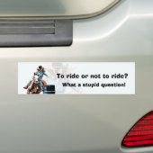 Barrel Racing Bumpersticker (Op auto)
