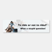 Barrel Racing Bumpersticker (Voorkant)
