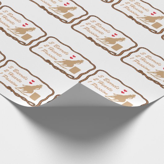 Barrel Racing Cadeaupapier (Hoek)